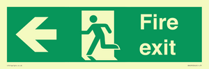 SB429: Fire Exit Left sign