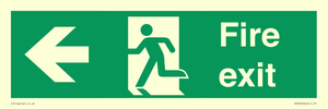 SB429: Fire Exit Left sign
