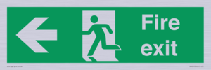 SB429: Fire Exit Left sign