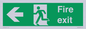 SB429: Fire Exit Left sign