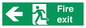 SB429: Fire Exit Left sign