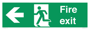 SB429: Fire Exit Left sign