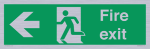 SB429: Fire Exit Left sign