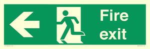 SB429: Fire Exit Left sign