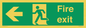SB429: Fire Exit Left sign