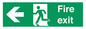 SB429: Fire Exit Left sign