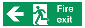 SB429: Fire Exit Left sign