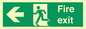 SB429: Fire Exit Left sign