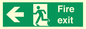 SB429: Fire Exit Left sign