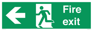 SB429: Fire Exit Left sign