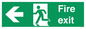SB429: Fire Exit Left sign