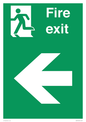 SB429: Fire Exit Left sign