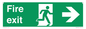 SB430: Fire Exit Right Sign