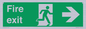 SB430: Fire Exit Right Sign