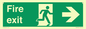 SB430: Fire Exit Right Sign