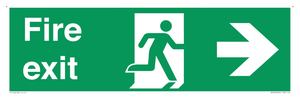 SB430: Fire Exit Right Sign