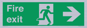 SB430: Fire Exit Right Sign
