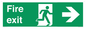 SB430: Fire Exit Right Sign