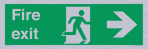 SB430: Fire Exit Right Sign