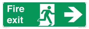 SB430: Fire Exit Right Sign