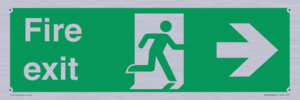 SB430: Fire Exit Right Sign