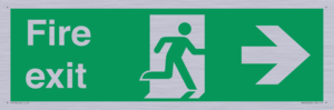 SB430: Fire Exit Right Sign