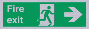 SB430: Fire Exit Right Sign