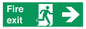 SB430: Fire Exit Right Sign