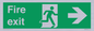SB430: Fire Exit Right Sign