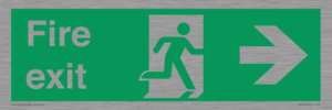 SB430: Fire Exit Right Sign