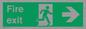 SB430: Fire Exit Right Sign