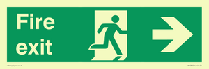SB430: Fire Exit Right Sign
