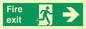 SB430: Fire Exit Right Sign