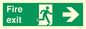SB430: Fire Exit Right Sign