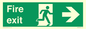 SB430: Fire Exit Right Sign