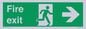 SB430: Fire Exit Right Sign