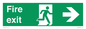 SB430: Fire Exit Right Sign