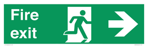 SB430: Fire Exit Right Sign