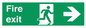 SB430: Fire Exit Right Sign
