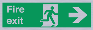 SB430: Fire Exit Right Sign
