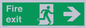SB430: Fire Exit Right Sign