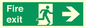 SB430: Fire Exit Right Sign