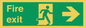 SB430: Fire Exit Right Sign