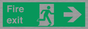 SB430: Fire Exit Right Sign