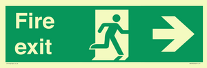 SB430: Fire Exit Right Sign