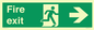 SB430: Fire Exit Right Sign