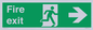 SB430: Fire Exit Right Sign