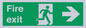 SB430: Fire Exit Right Sign