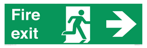 SB430: Fire Exit Right Sign