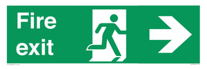 SB430: Fire Exit Right Sign